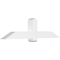 Ekena Millwork Eugene Architectural Grade PVC Gable Bracket, 72"W x 18"H x 6"D x 6"F, 6/12 Pitch GBP072X18X0606EUG00 - alternate 1